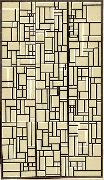 Theo van Doesburg Design for Stained-Glass Composition V. china oil painting artist